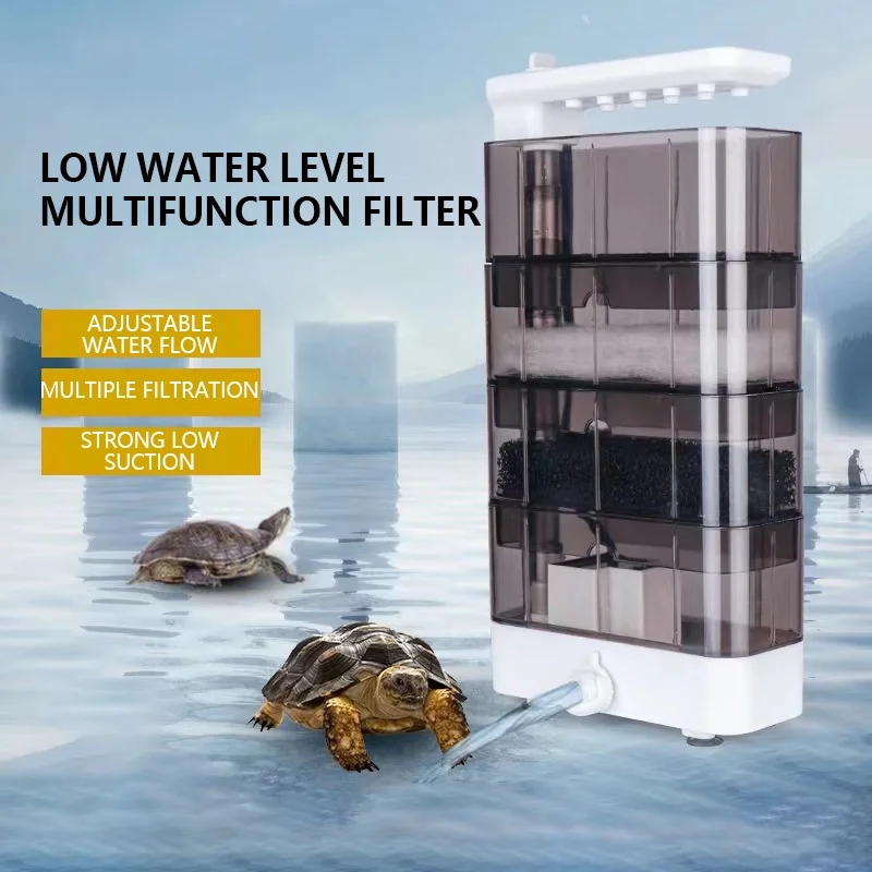 Marine Aquarium Water - 3-In-1 Aquarium Quiet Fish Turtle Tank