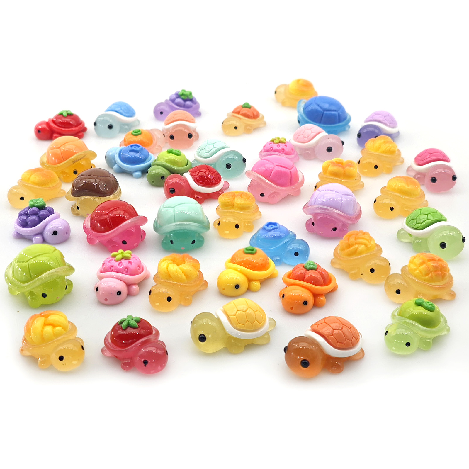 Marine Aquarium Decorations - Mini Ocean Resin Turtle Animals Tiny