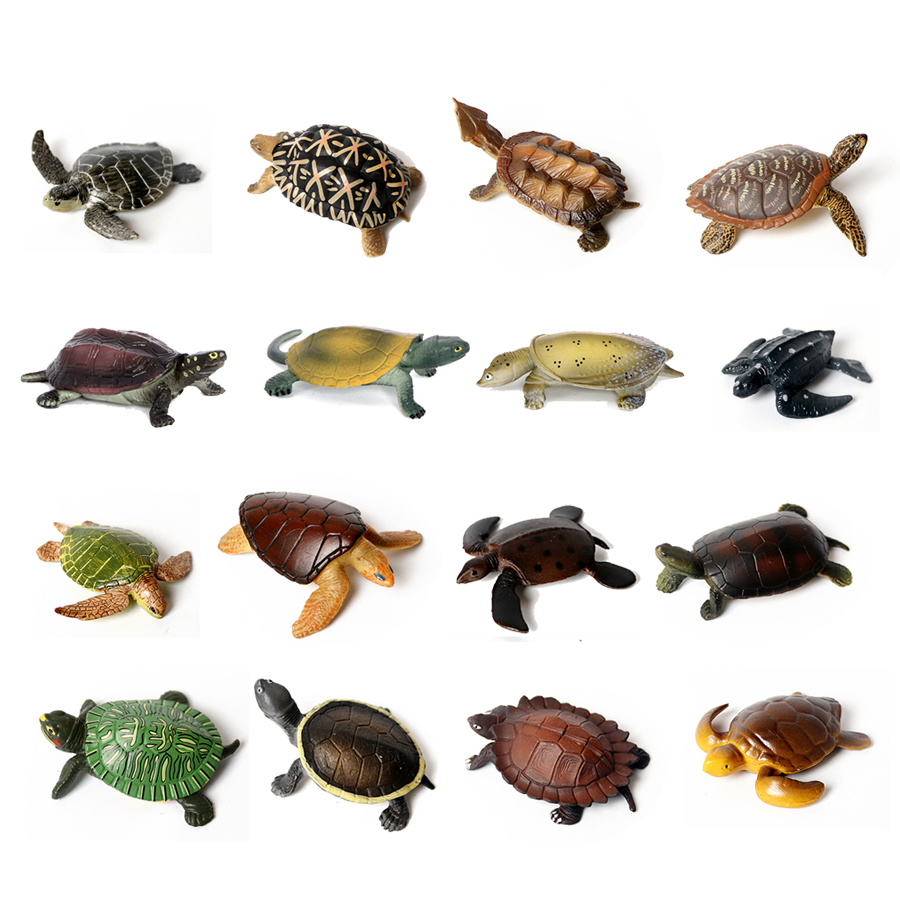 Marine Aquarium Decorations - Realistic Miniatures Marine Life Sea Turtle