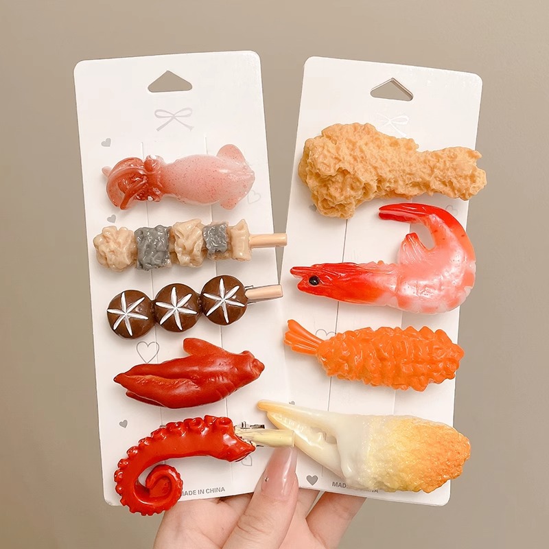 Women Simulated Food Hair Clip - Marine Salt Mix recension och pris