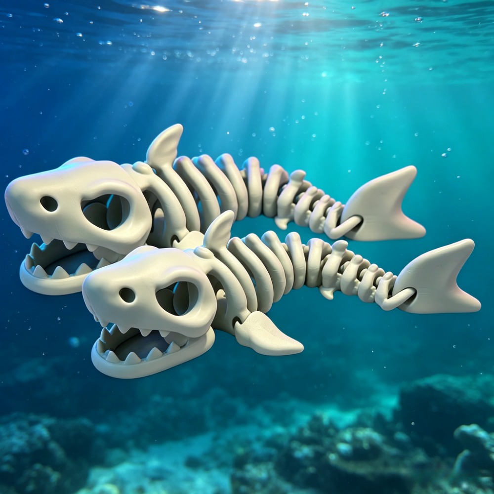 Shark Skeleton Aquarium Decor  - Marine Aquarium Decorations recension och pris