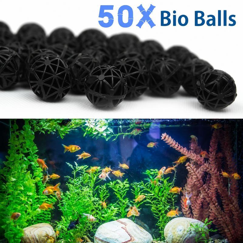 50Pcs 16mm Aquarium Bio Filter - Marine Aquarium Water recension och pris