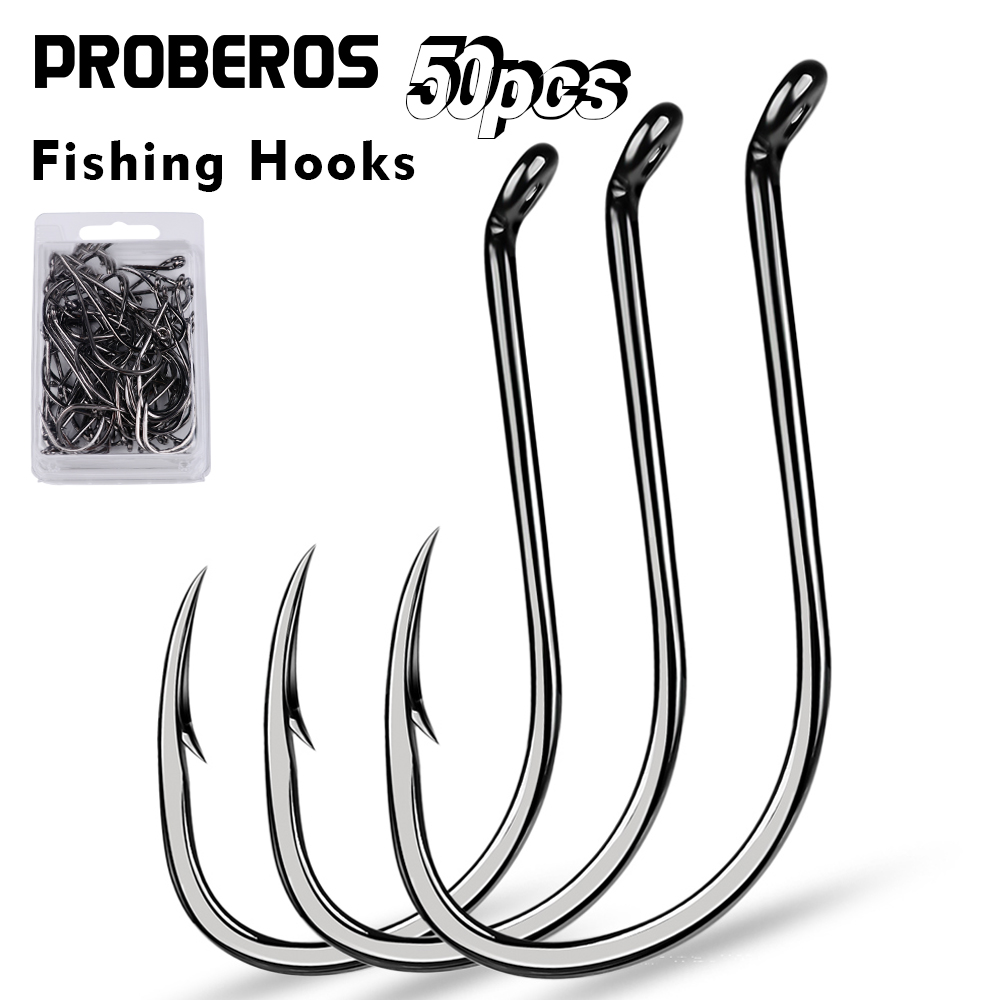 PROBEROS 50pcs Barbed Fishing  - Marine Salt Mix recension och pris