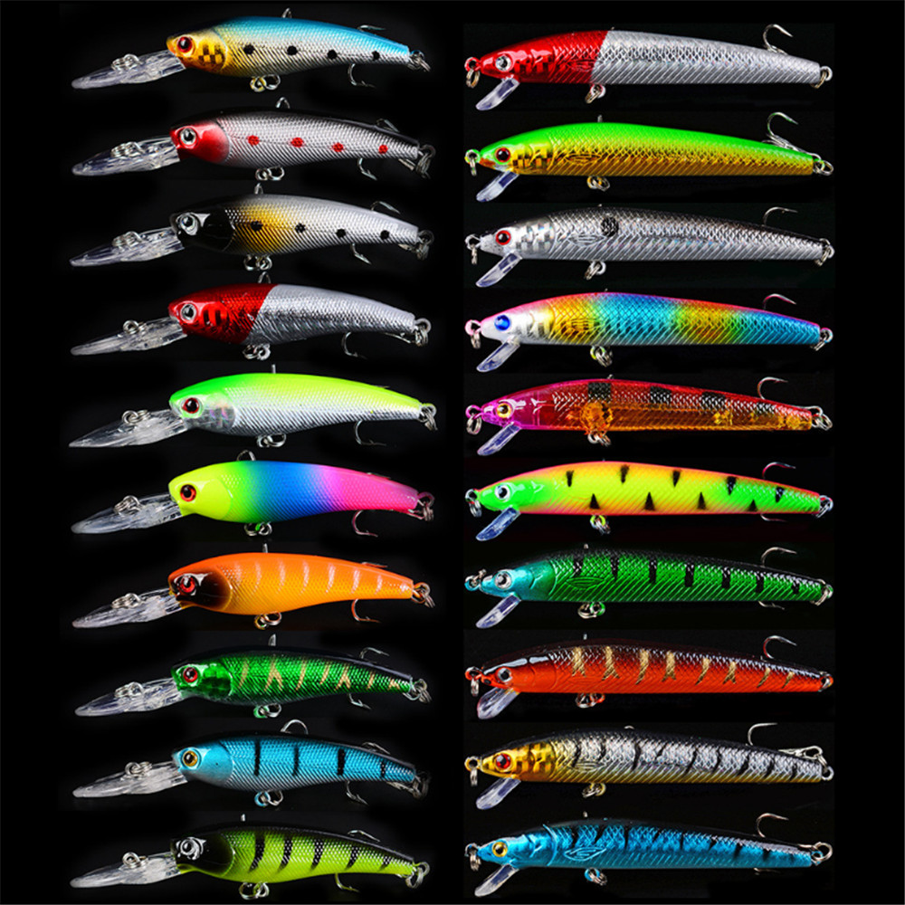 20pcs/lot Minnow Fishing Lures - Marine Salt Mix recension och pris