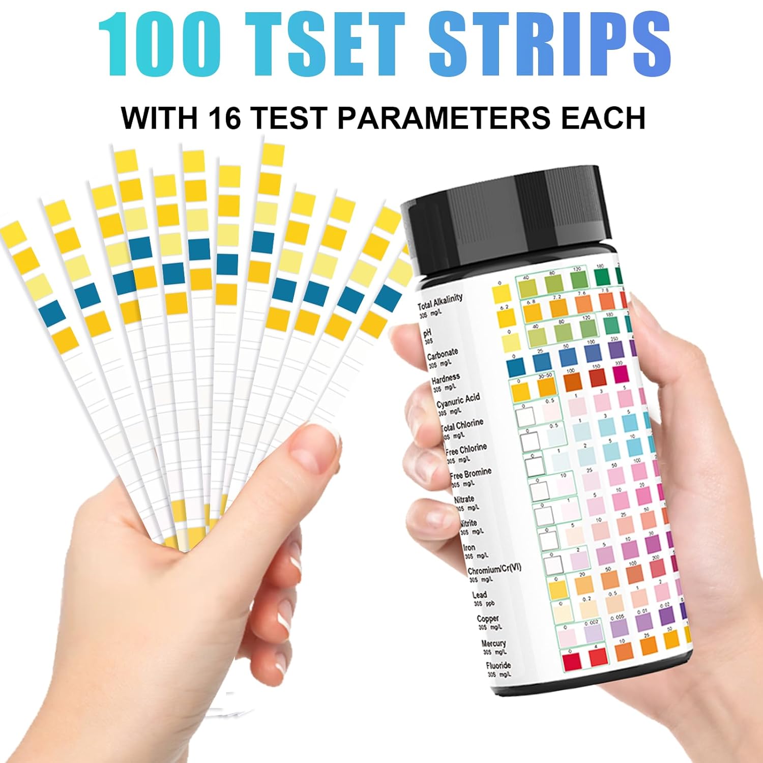 16-in-1 Water Test Kit Strips, - Marine Aquarium Water Test Kit recension och pris