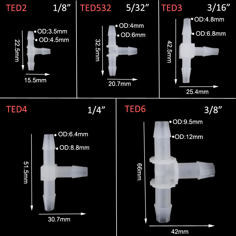 5pcs PVDF T fitting ozone resi - Marine Aquarium Ozone Generator recension och pris