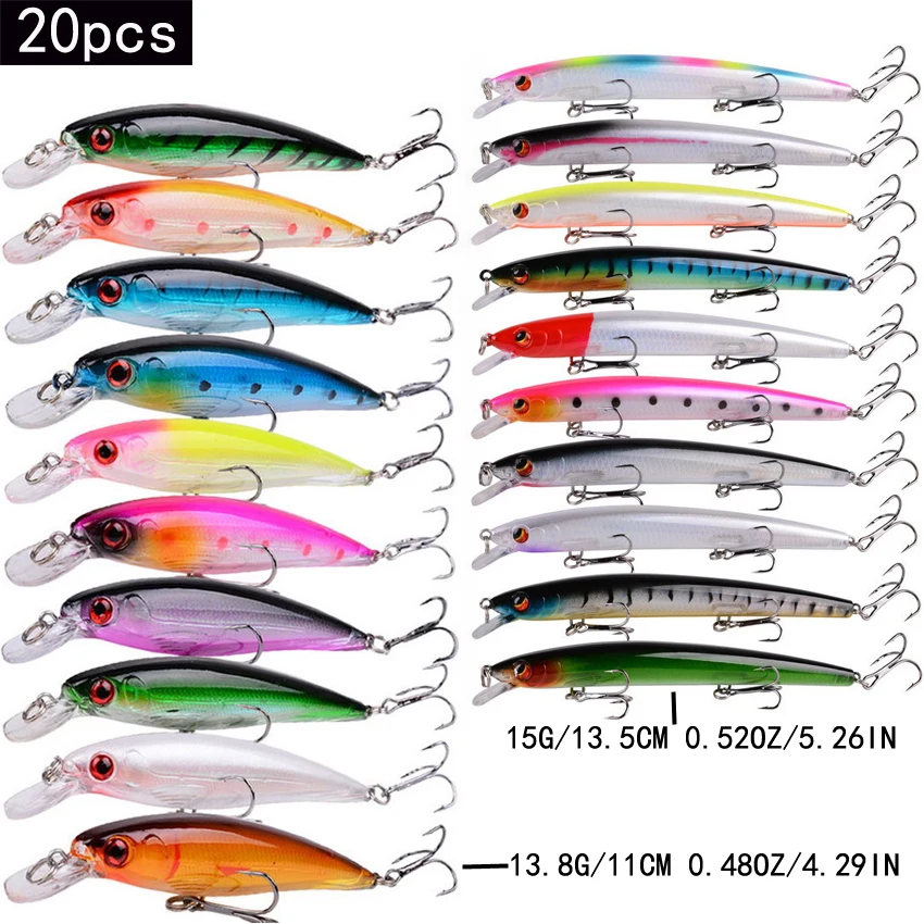 20/10pcs/lot Minnow Fishing Lu - Marine Salt Mix recension och pris