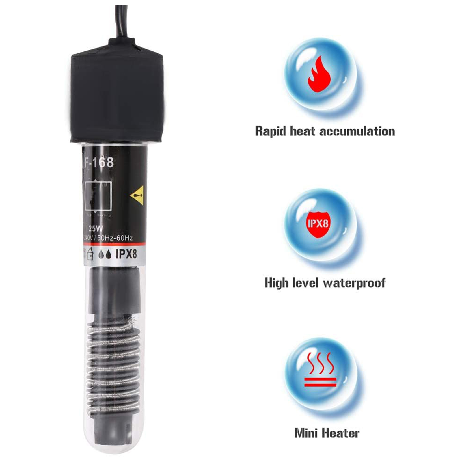 Mini Aquarium Heater Submersib - Marine Aquarium Water recension och pris