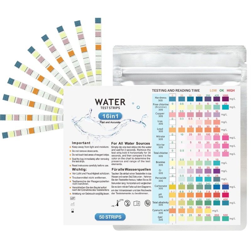 Aquarium Test Strips Freshwate - Marine Aquarium Water Test Kit recension och pris