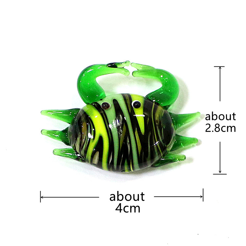 Handmade Cute Mini Glass Crab  - Marine Aquarium Decorations recension och pris