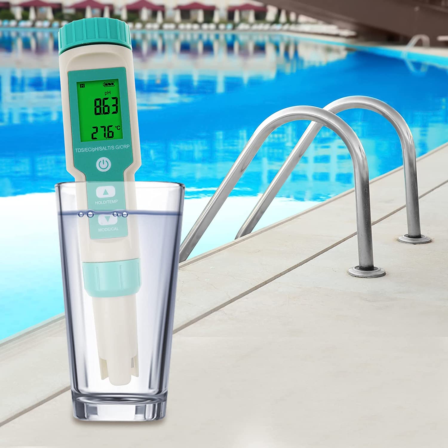 Bluetooth 7 in 1 Multifunction - Marine Aquarium Water Test Kit recension och pris