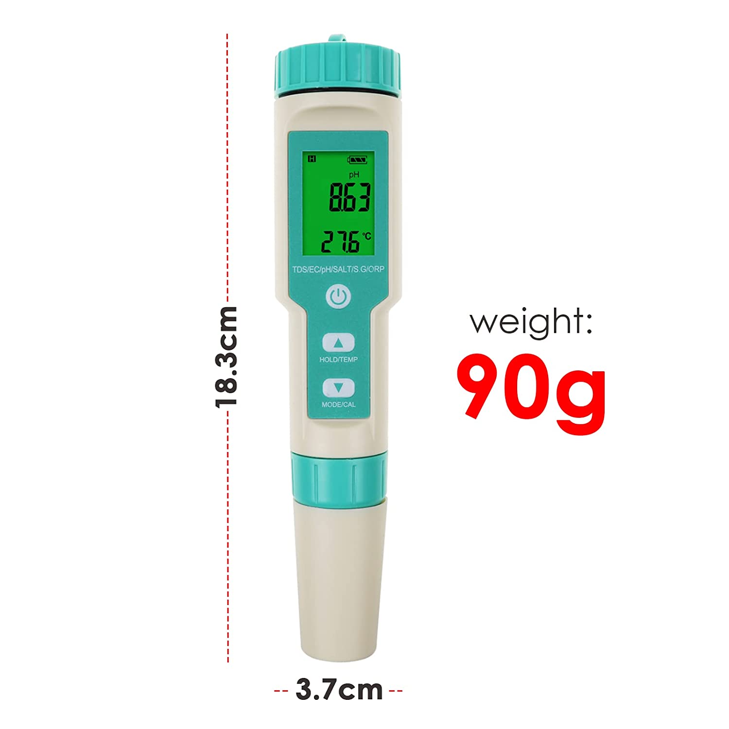 Bluetooth 7 in 1 Multifunction - Marine Aquarium Water Test Kit recension och pris