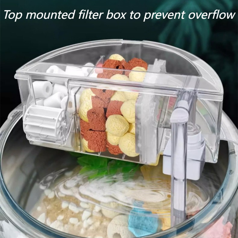 Round Fish Tank Filter Circula - Marine Aquarium Water recension och pris