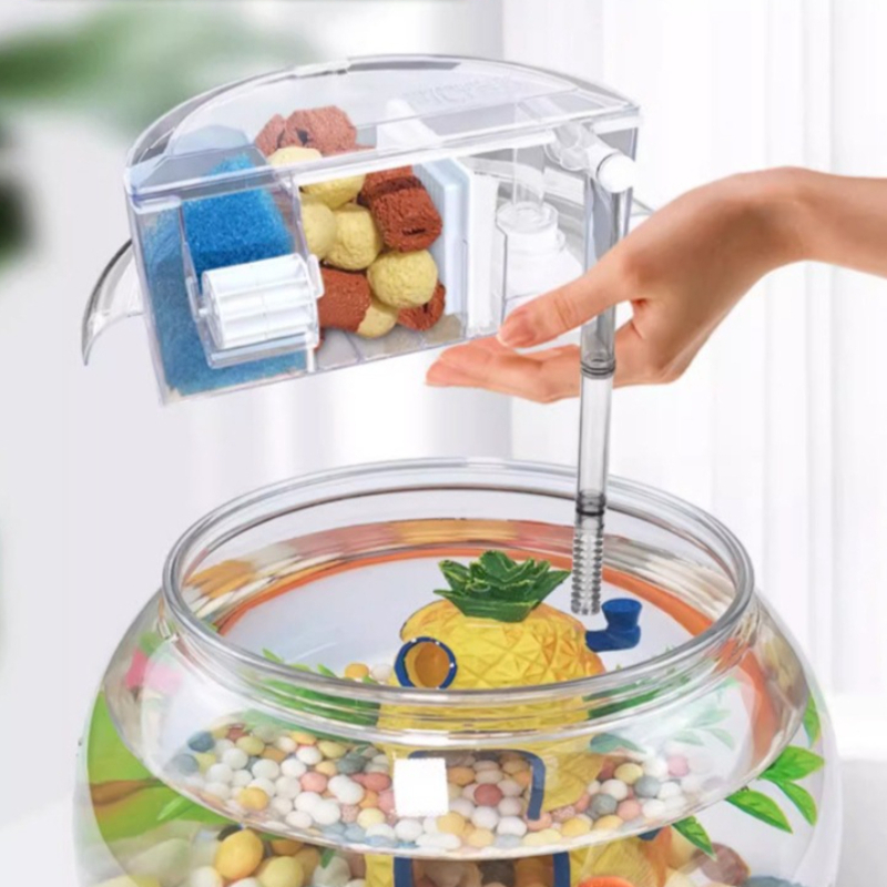 Round Fish Tank Filter Circula - Marine Aquarium Water recension och pris